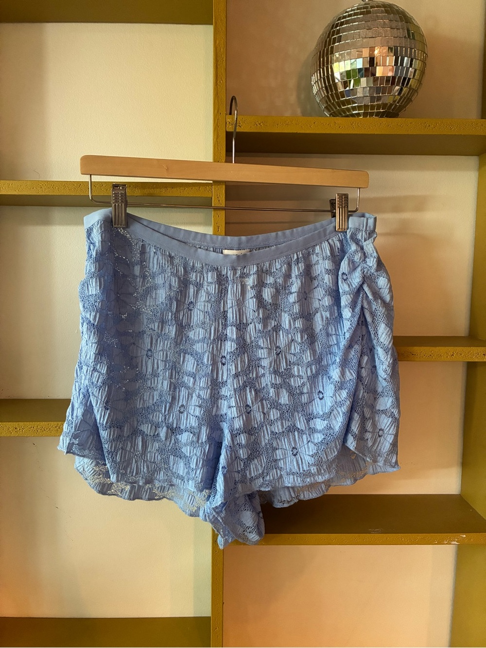Aerie Light Blue Lace Women's Shorts